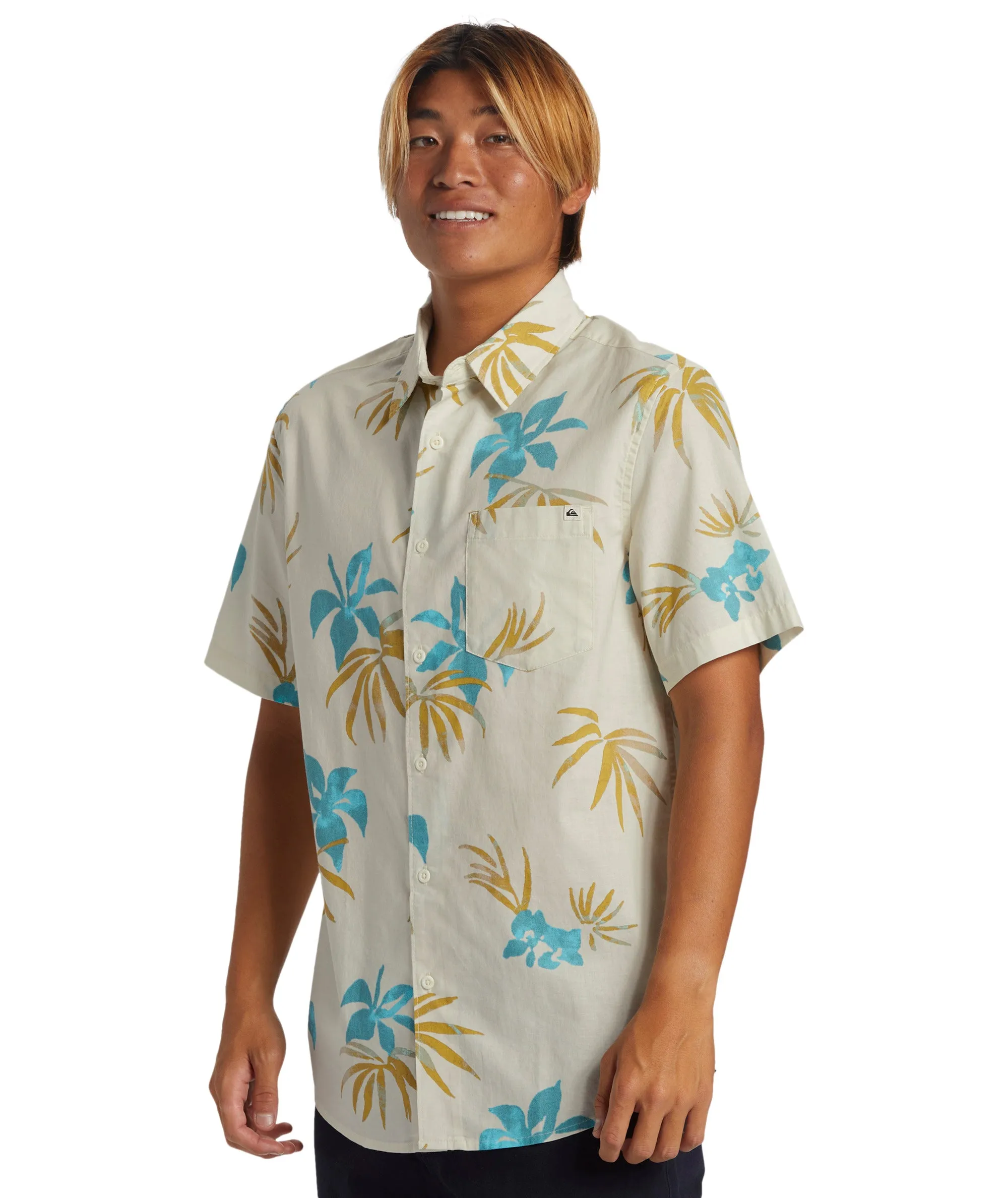 Quiksilver Mens Apero Classic Hawaiian Short Sleeve Shirt