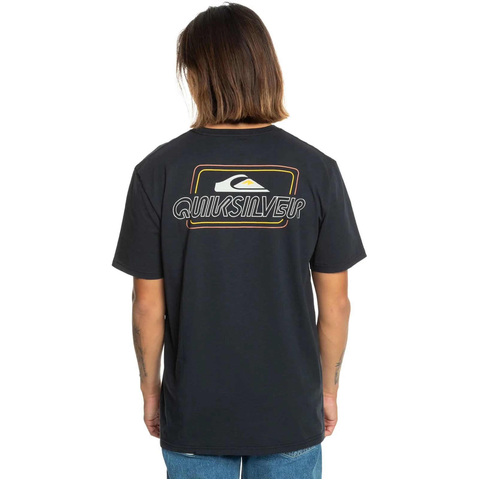 Quiksilver Mens Line By Line Short Sleeve T-Shirt