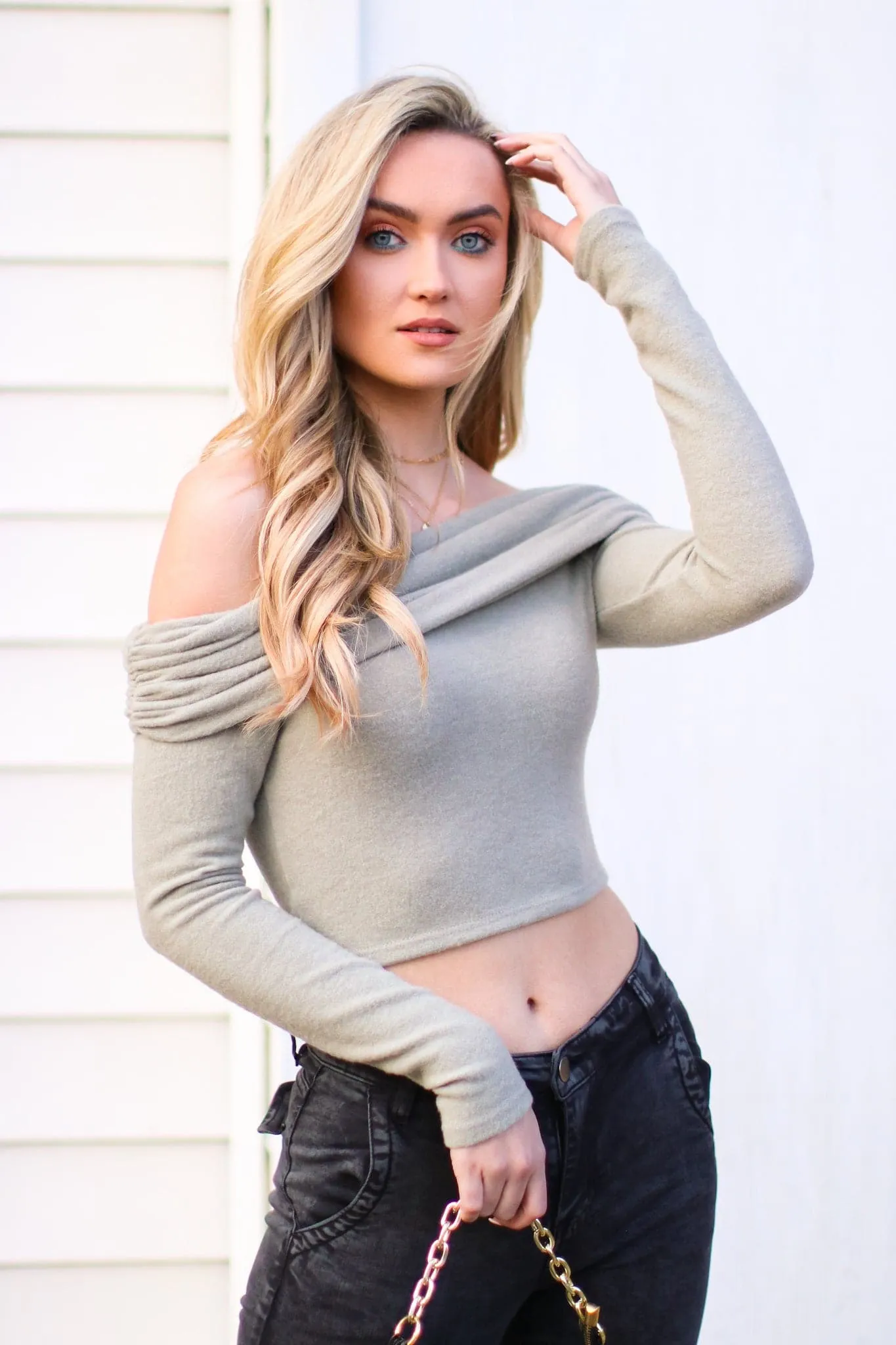 Raina Off Shoulder Crop Top - FINAL SALE