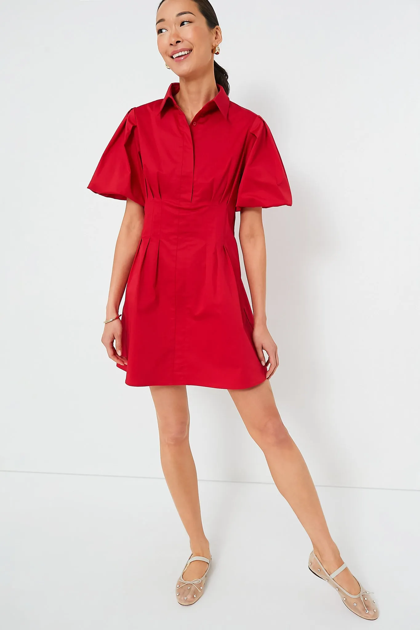 Red Mini Delaney Dress