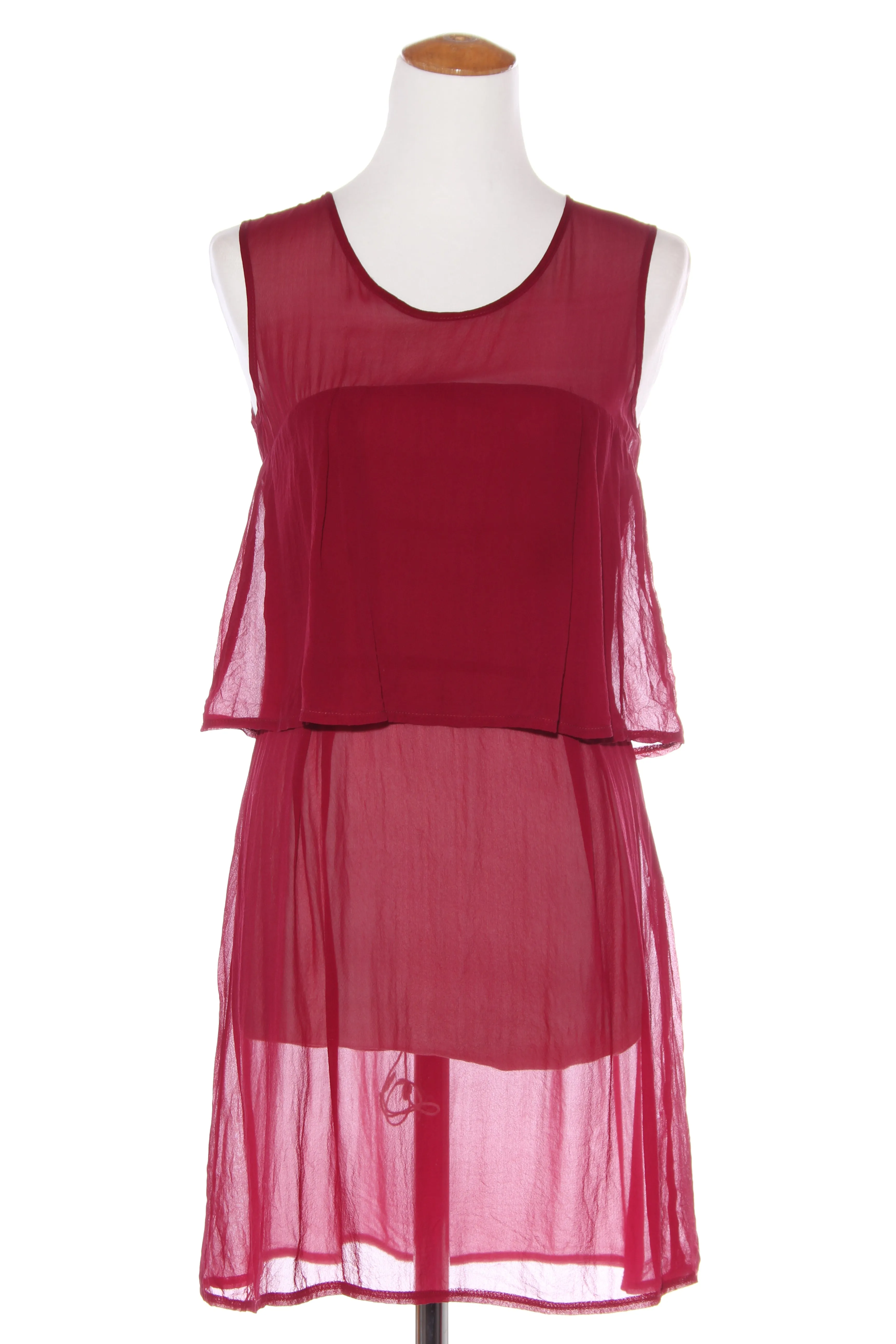 RIDDLEMETHIS (NZ) Burgandy tiered silk tunic! 8