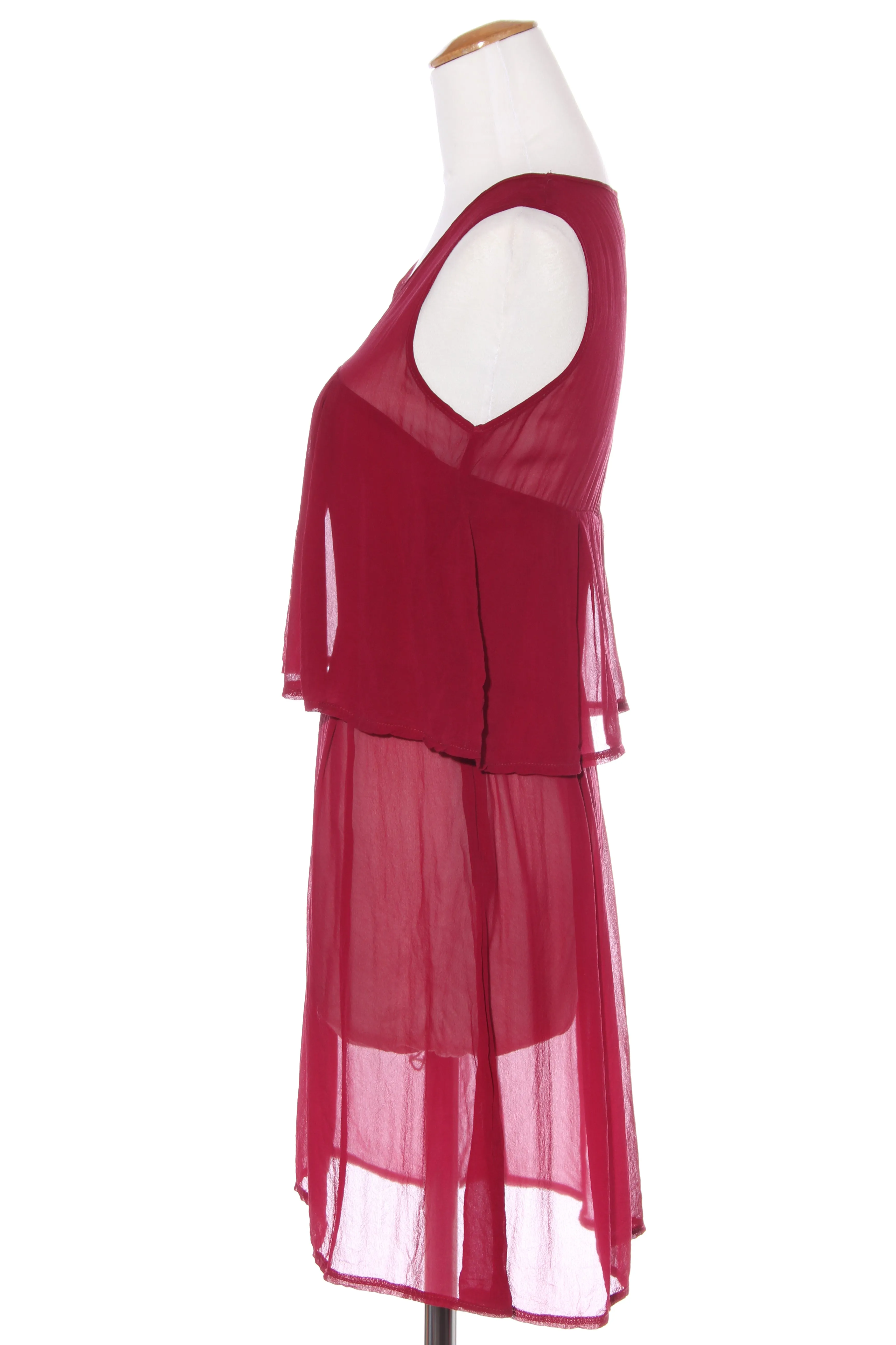 RIDDLEMETHIS (NZ) Burgandy tiered silk tunic! 8