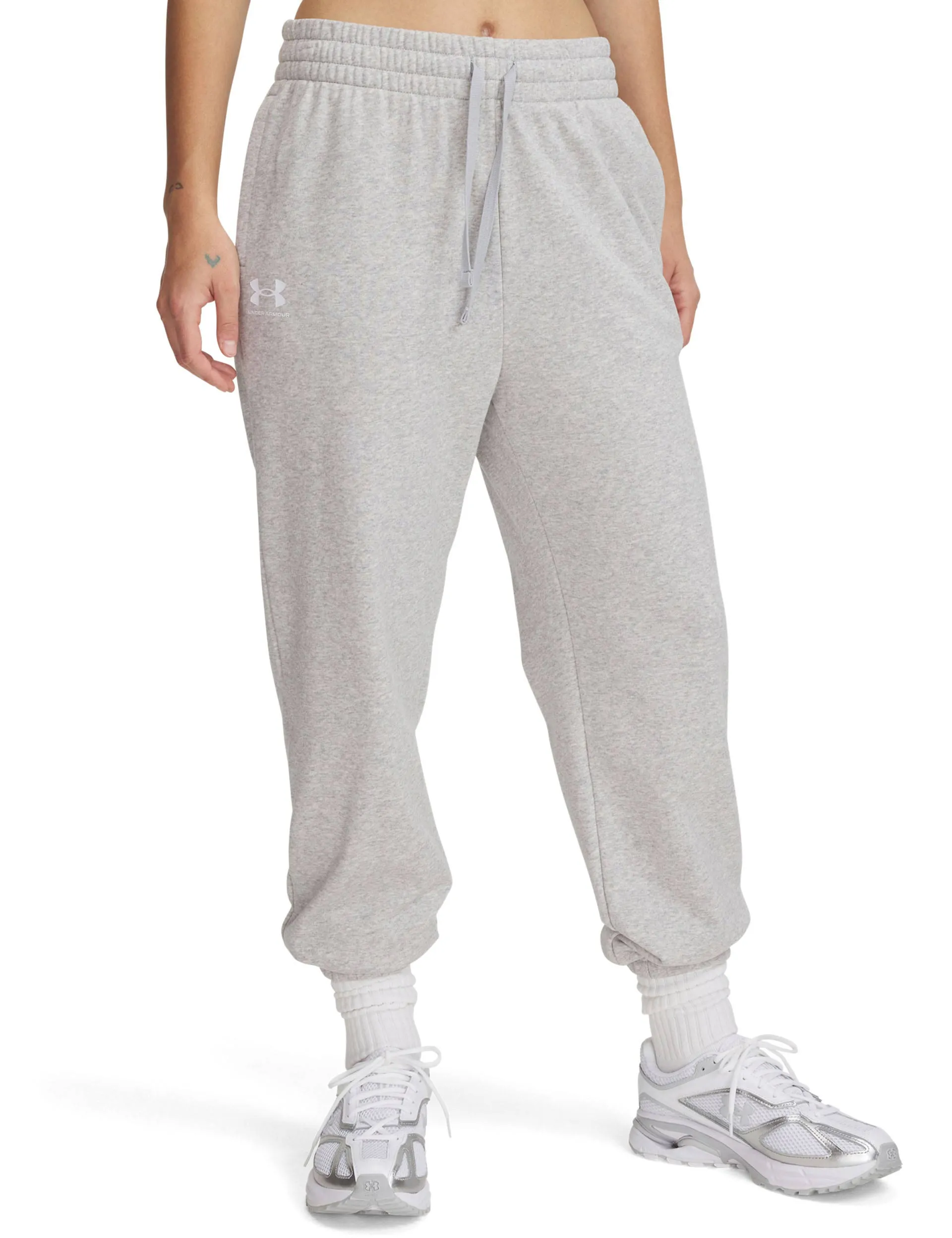 Rival Terry Joggers - Mod Grey Light Heather/White