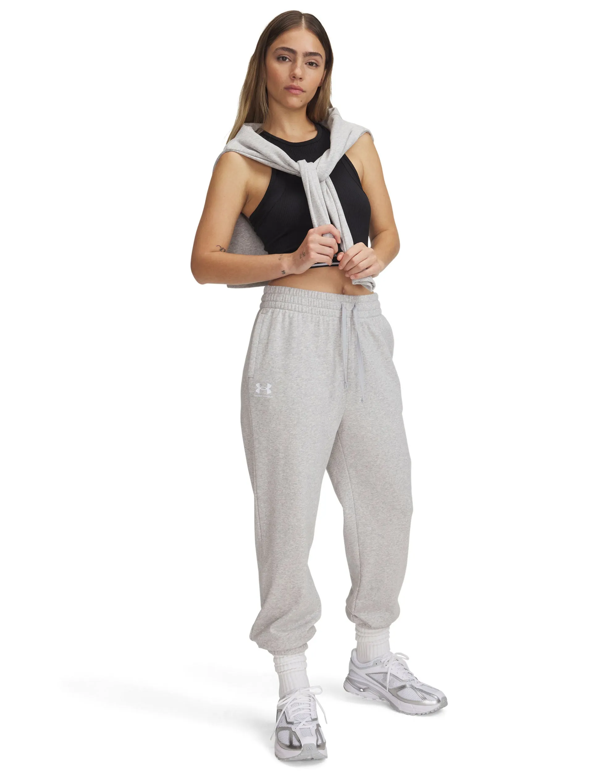 Rival Terry Joggers - Mod Grey Light Heather/White