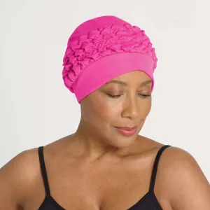 Ruffle Accent Swim Cap