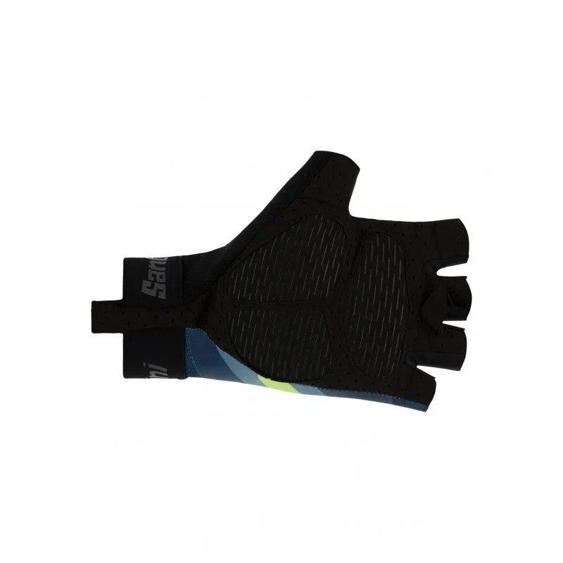 Santini Bengal Mens Cycling Gloves (Fluo Green)