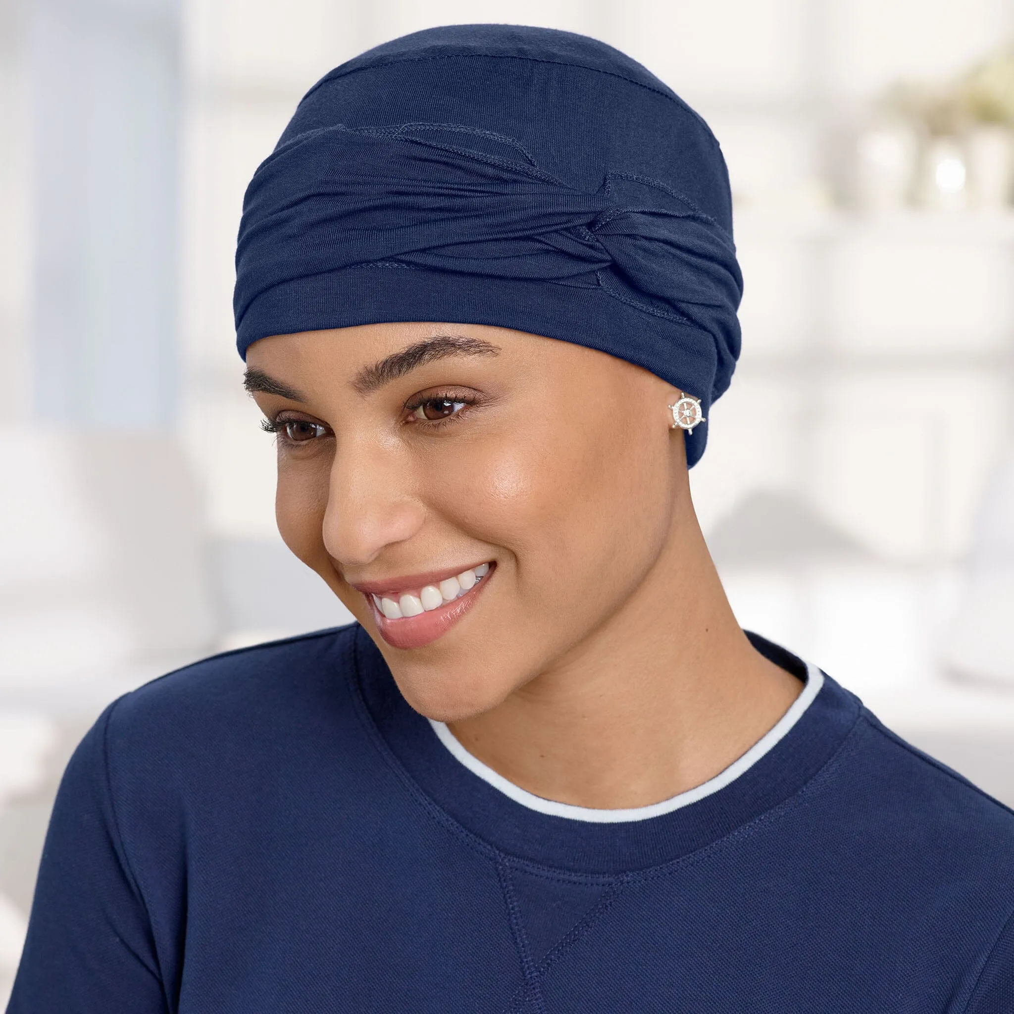 Shirred Seamless Bamboo Twist Hat