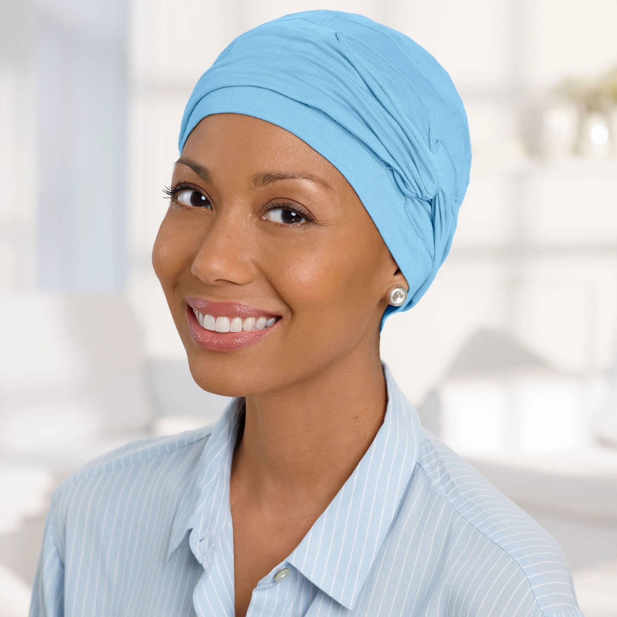 Shirred Seamless Bamboo Twist Hat