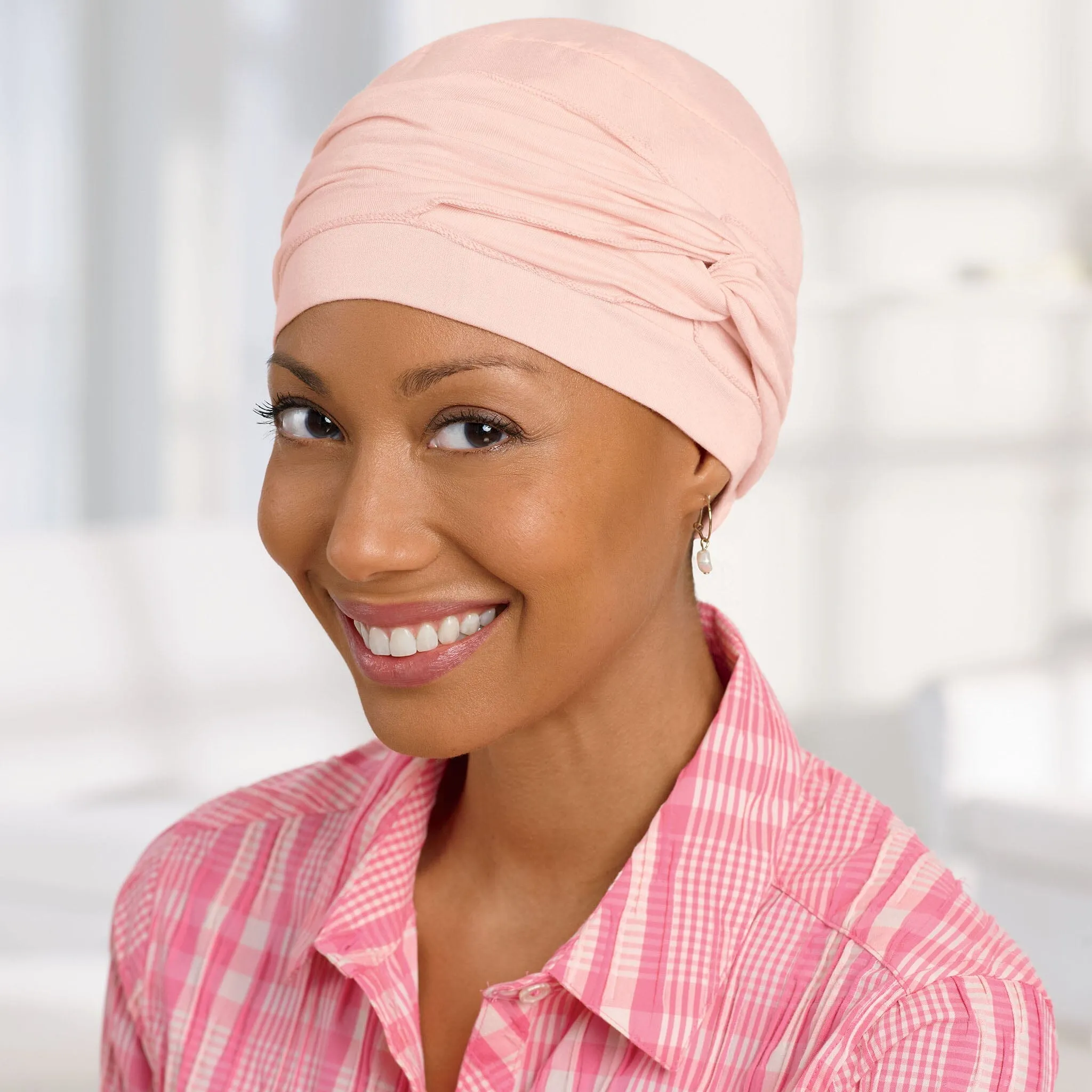 Shirred Seamless Bamboo Twist Hat