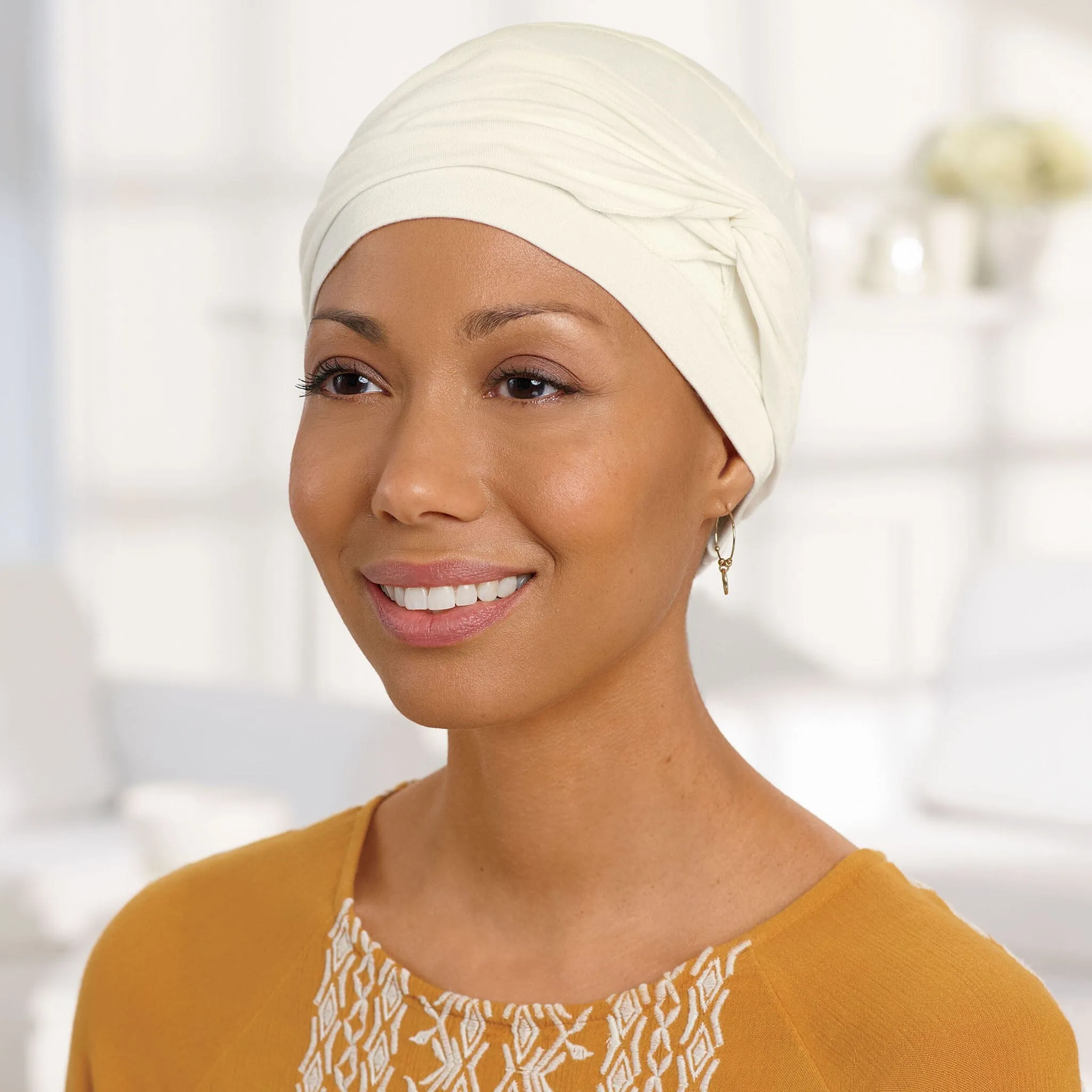 Shirred Seamless Bamboo Twist Hat