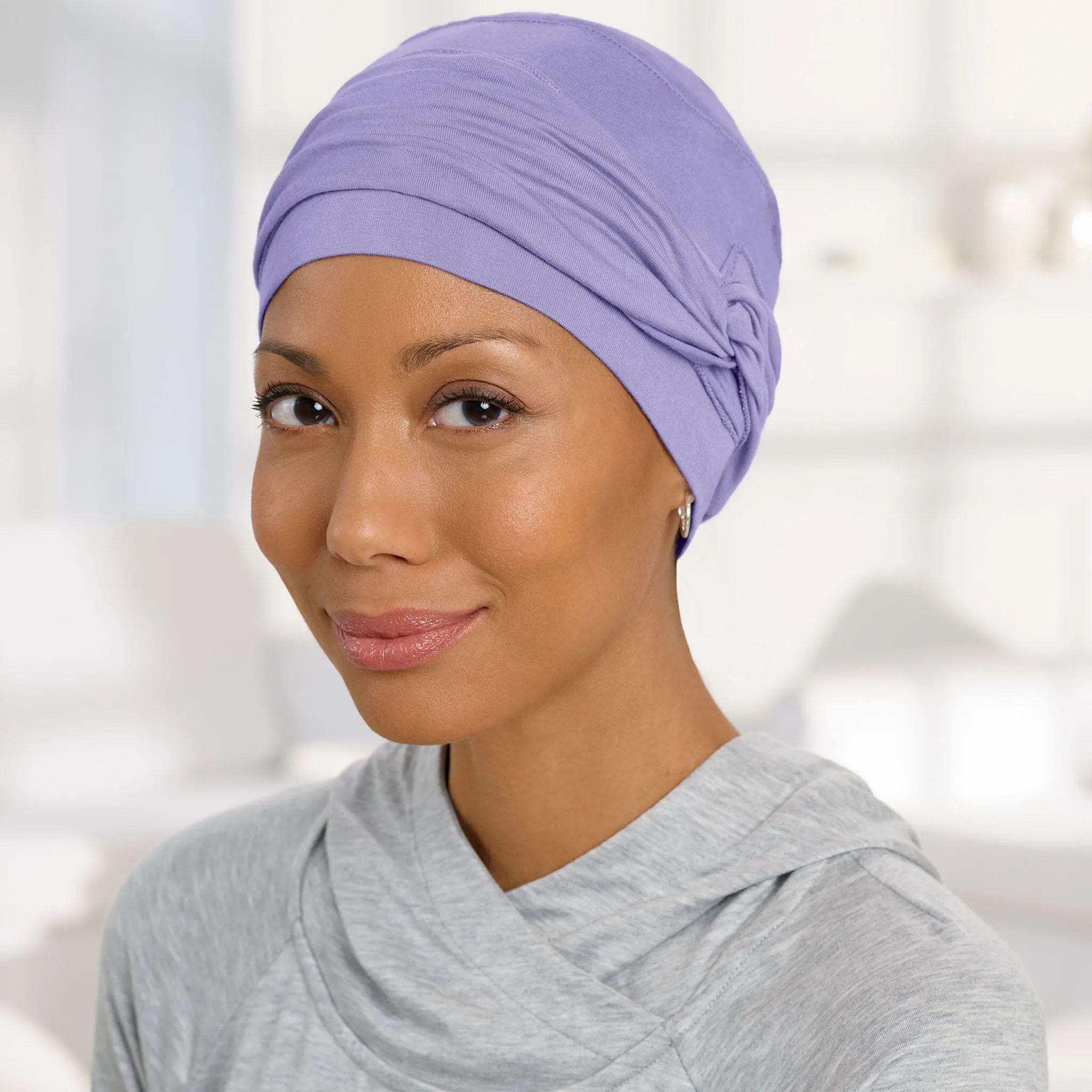 Shirred Seamless Bamboo Twist Hat