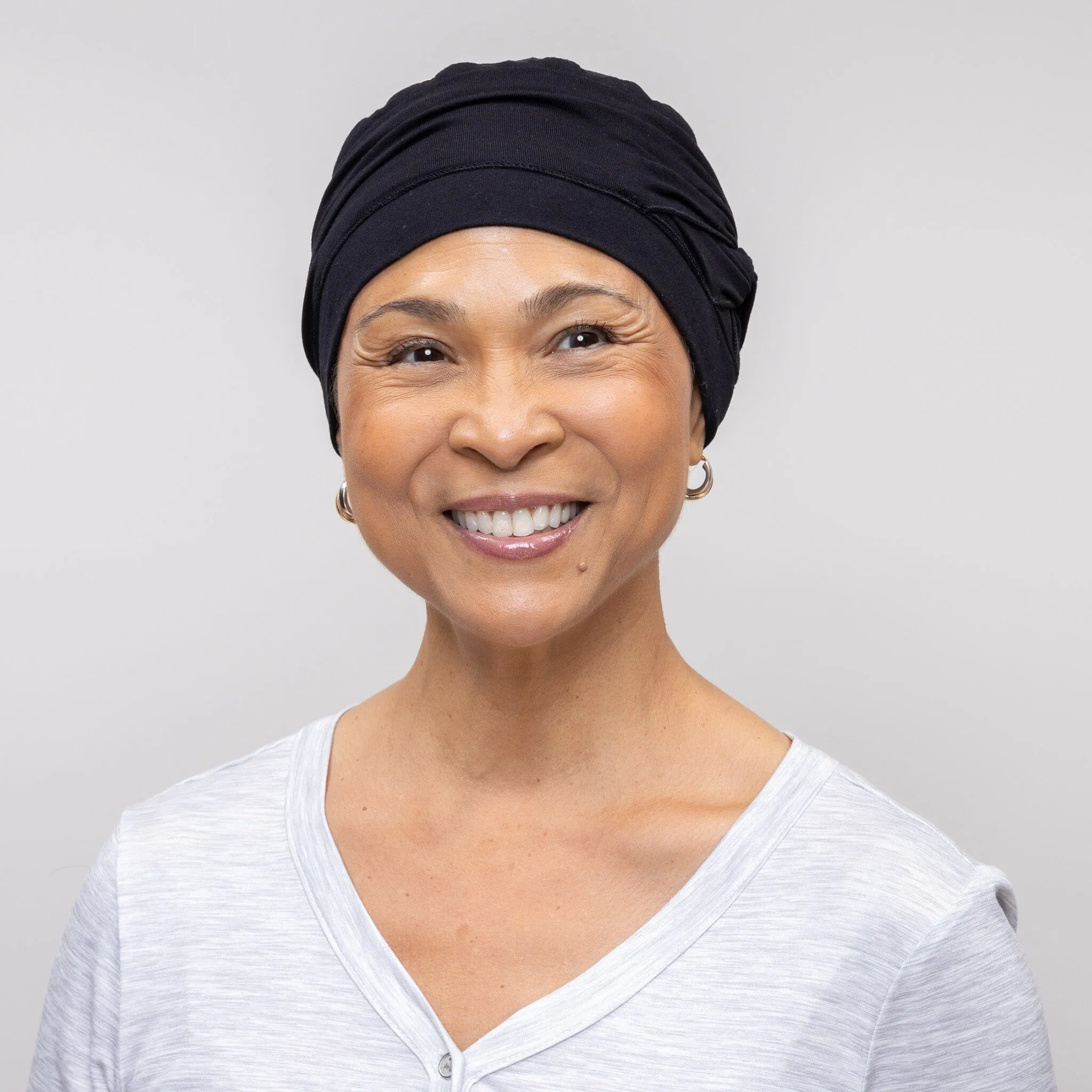 Shirred Seamless Bamboo Twist Hat