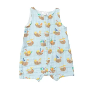 Shortie Romper - Coconut Drinks | Angel Dear