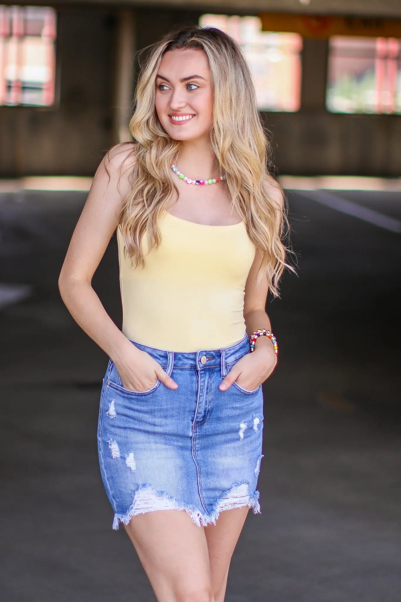 Sightsee Square Neck Bodysuit - FINAL SALE