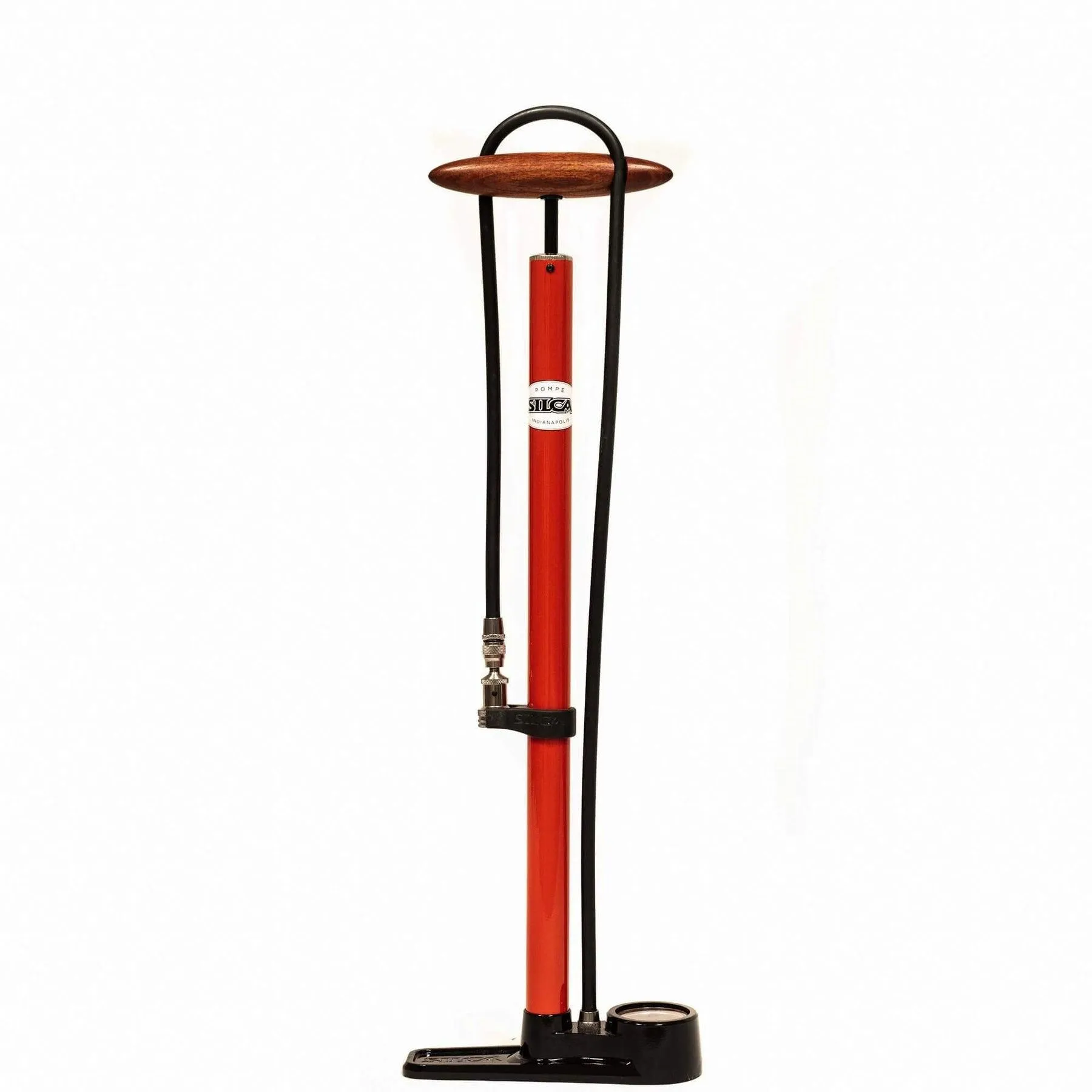 Silca Pista High Pressure Floor Pump (Red)