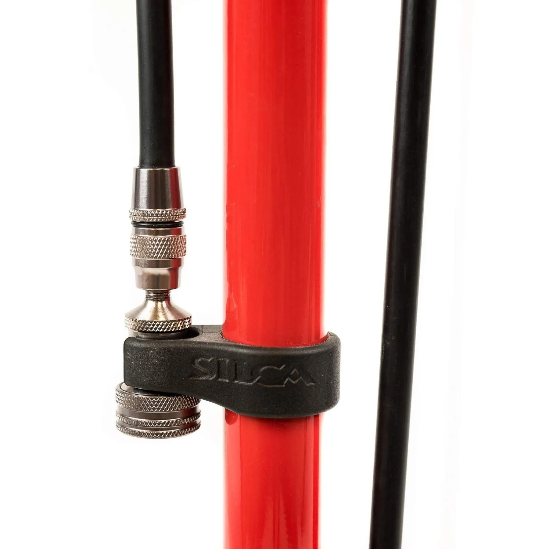 Silca Pista High Pressure Floor Pump (Red)