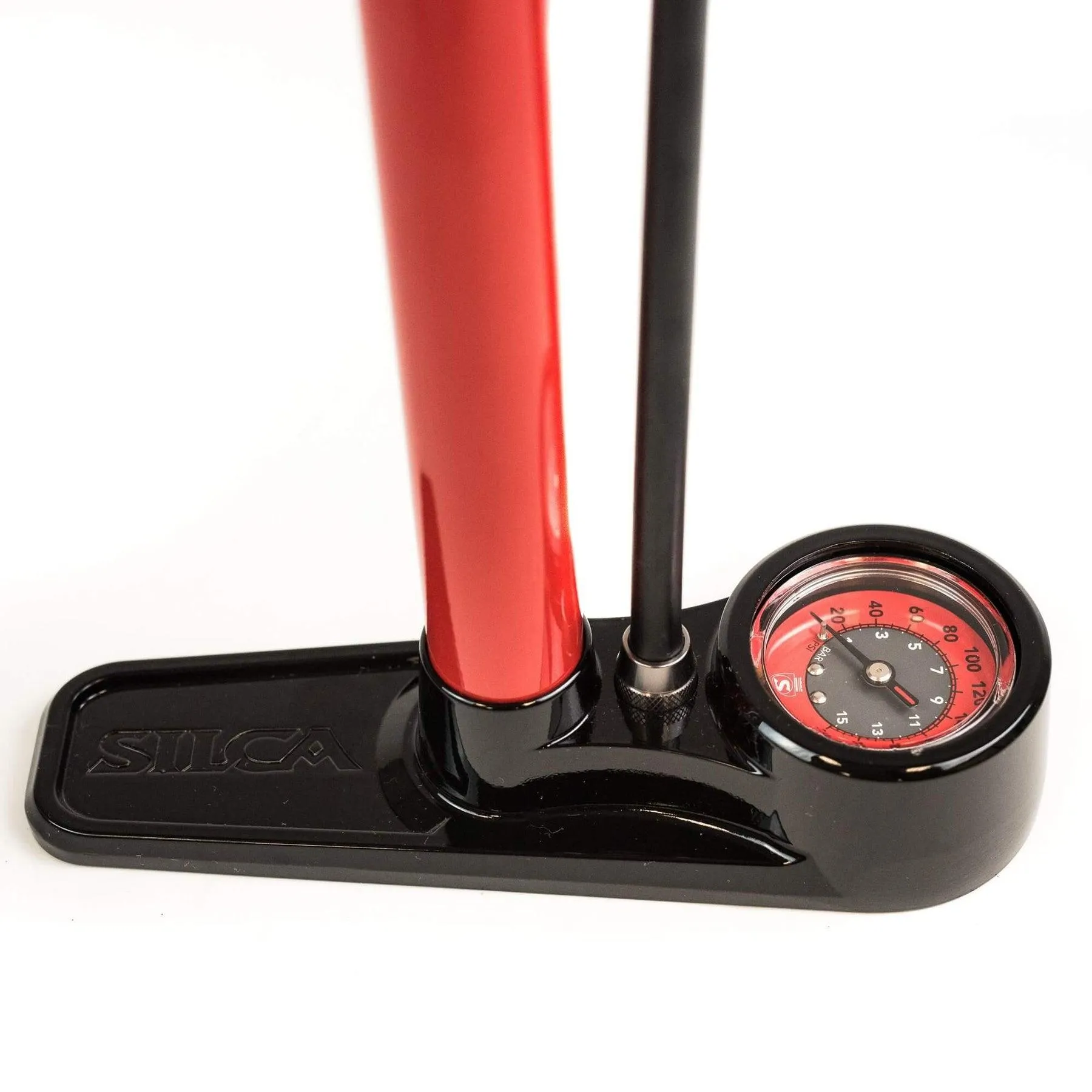 Silca Pista High Pressure Floor Pump (Red)
