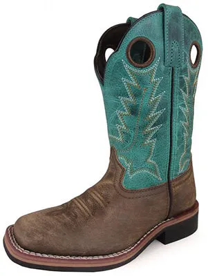 Smoky Mountain Kid's Brown and Green Jesse Boots