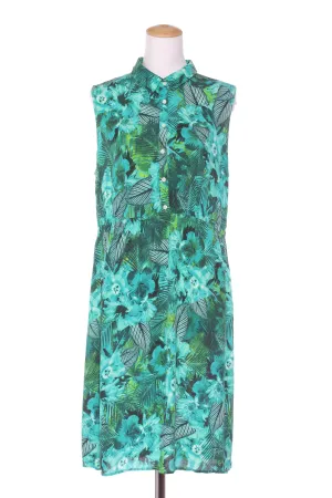 SPORTSGRAFT - Sleeveless tropical shirt dress! 18
