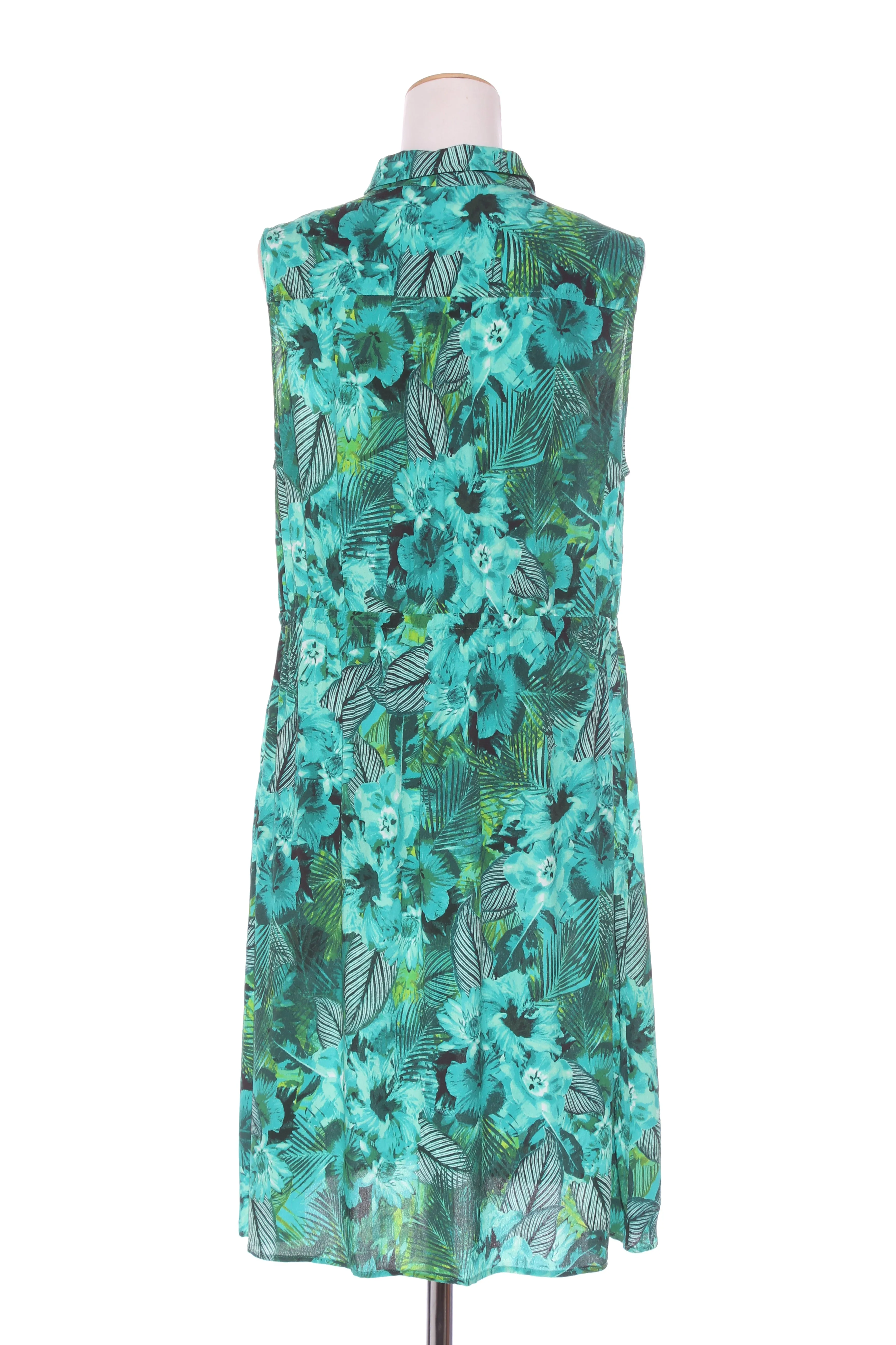 SPORTSGRAFT - Sleeveless tropical shirt dress! 18