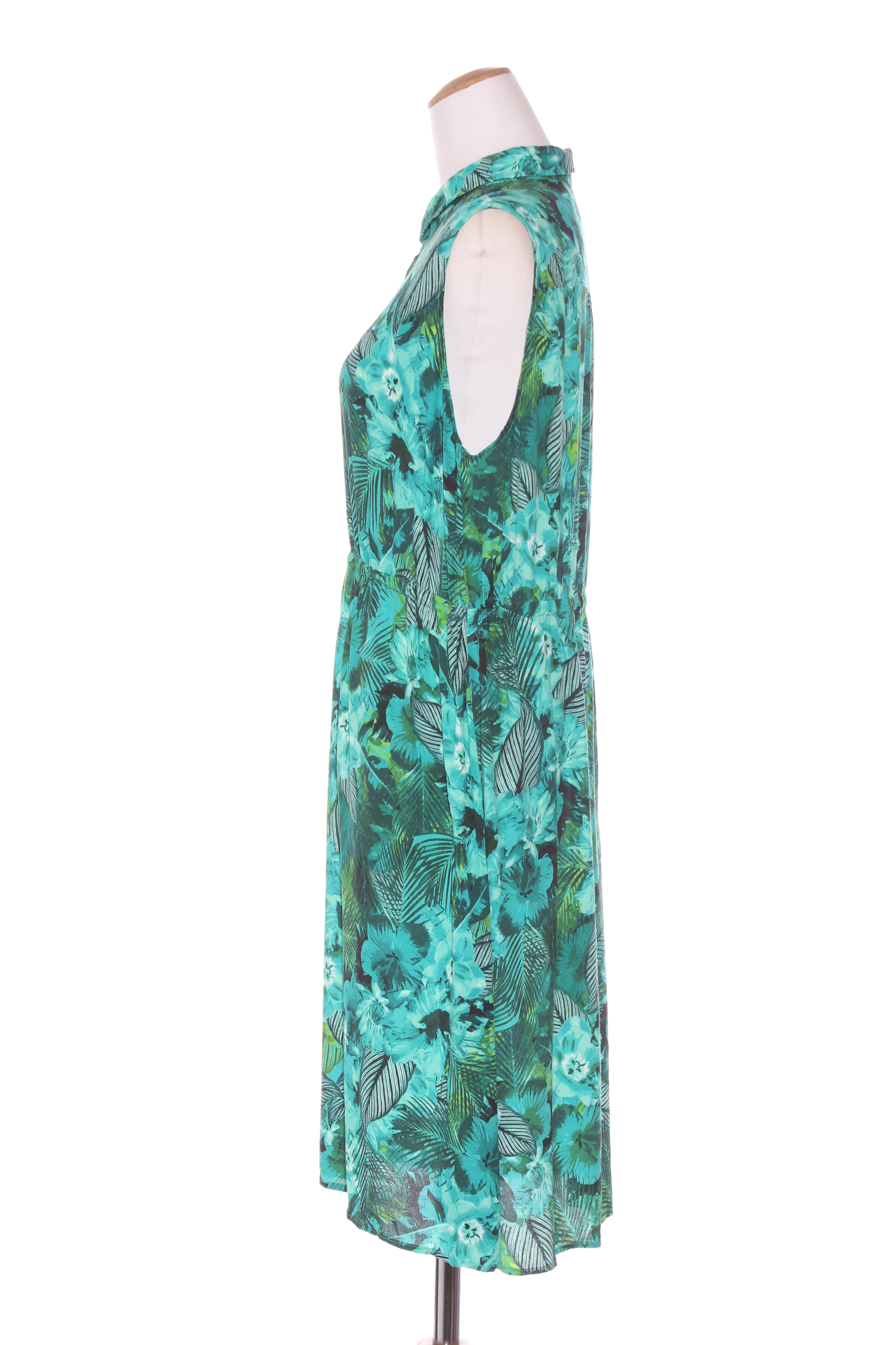 SPORTSGRAFT - Sleeveless tropical shirt dress! 18