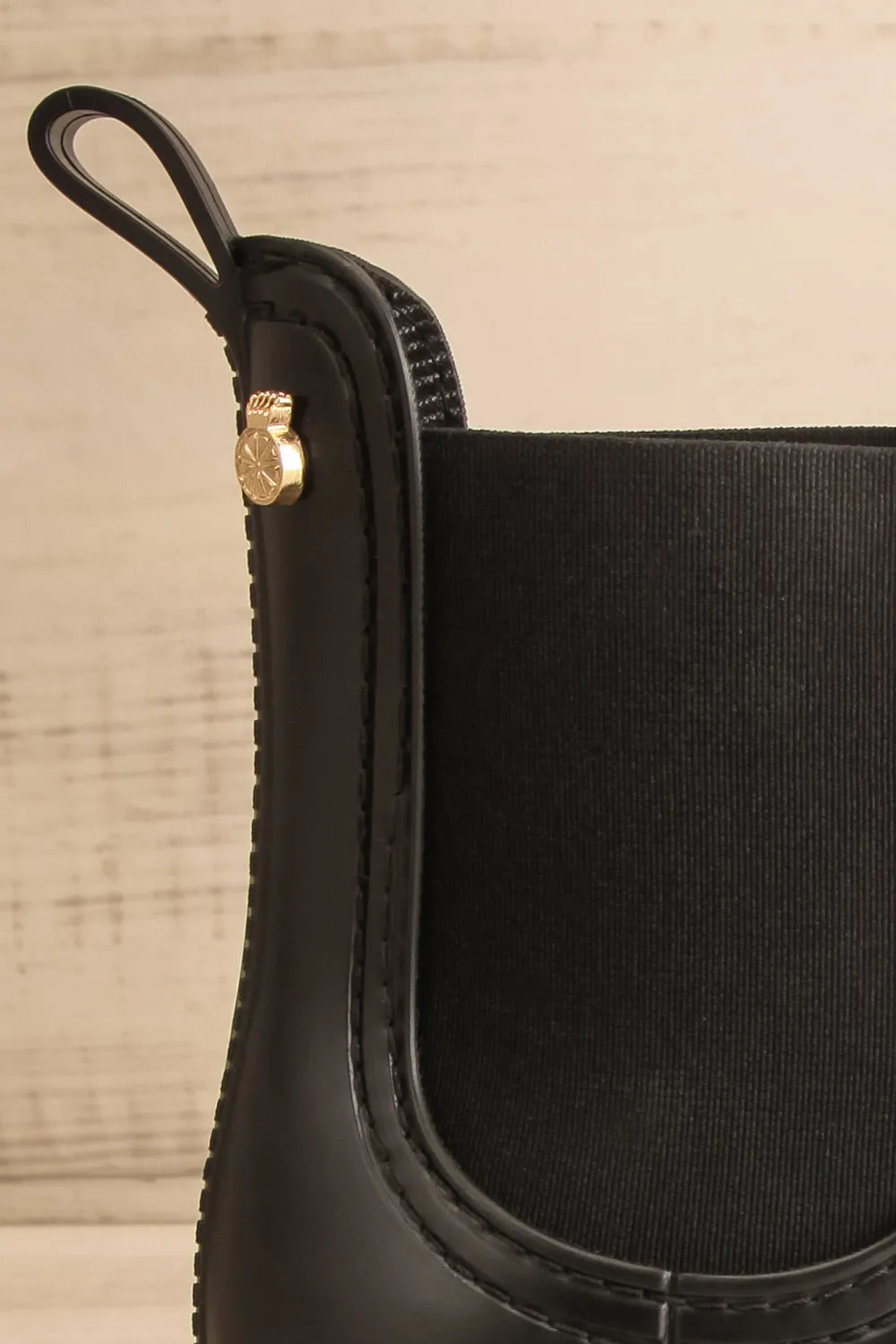 Thornbury | Black Matte Ankle Rain Boots
