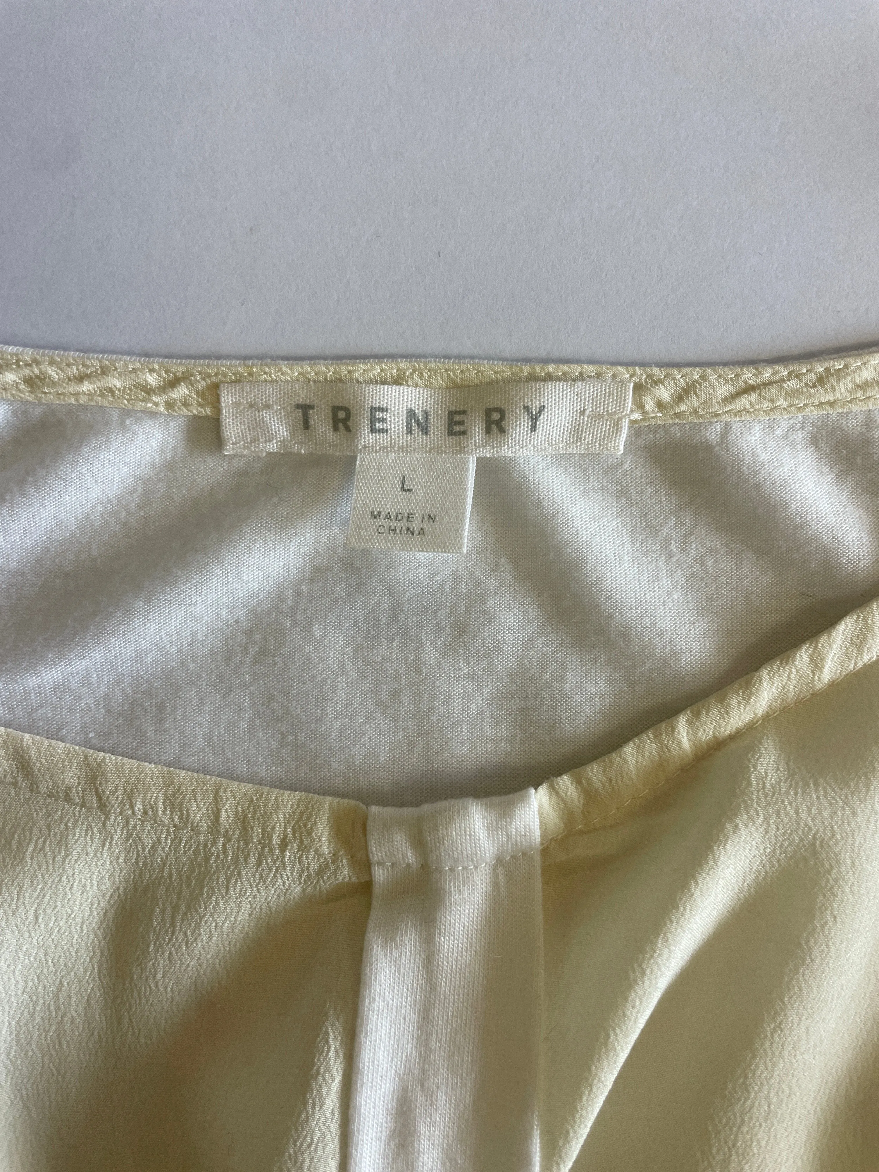 Trenery | top | size 14 | long sleeve | 100% silk