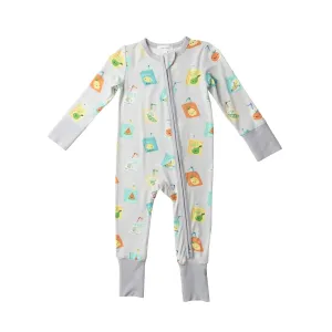 Two Way Zipper Romper - Juice Boxes | Angel Dear