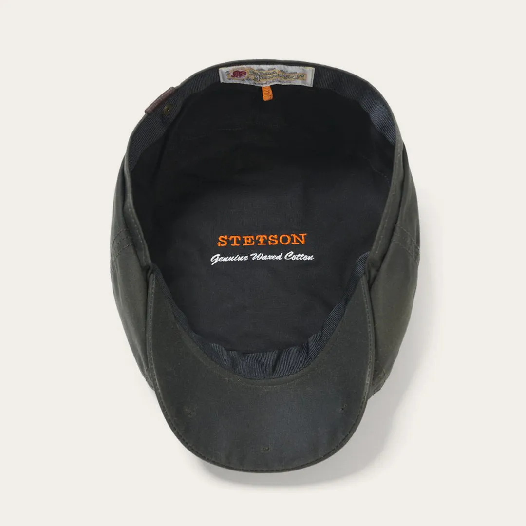 Waxed Cotton Hatteras Cap -STETSON