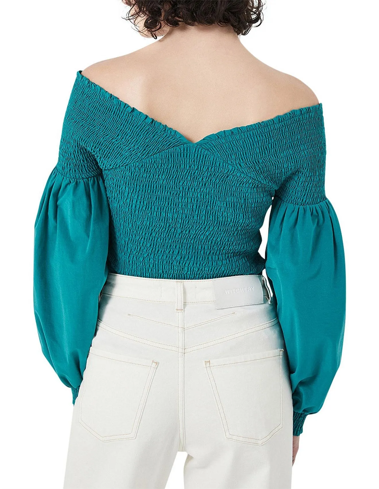 WITCHERY - Shirred voluminous sleeve top! 14