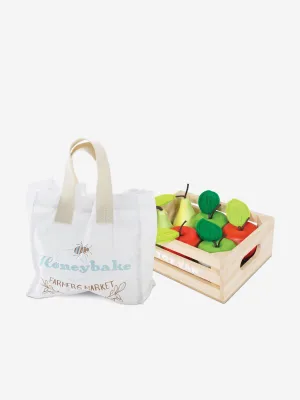 Wooden Market Stall and Fruit Food Crate (W:39.5 x D:38 x H:64cm)
