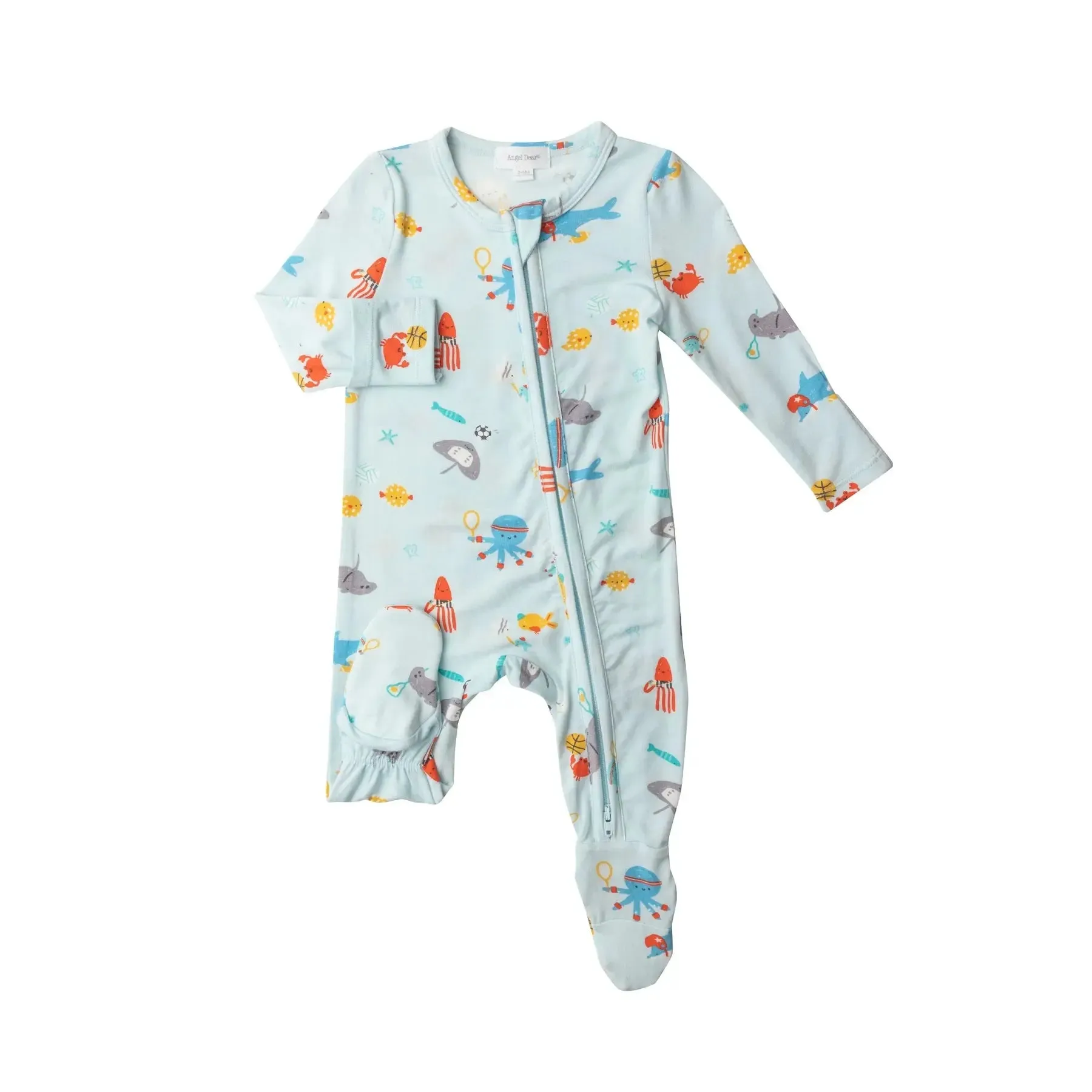 Zipper Footie - Sports Sea Creature | Angel Dear