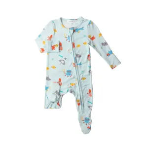 Zipper Footie - Sports Sea Creature | Angel Dear